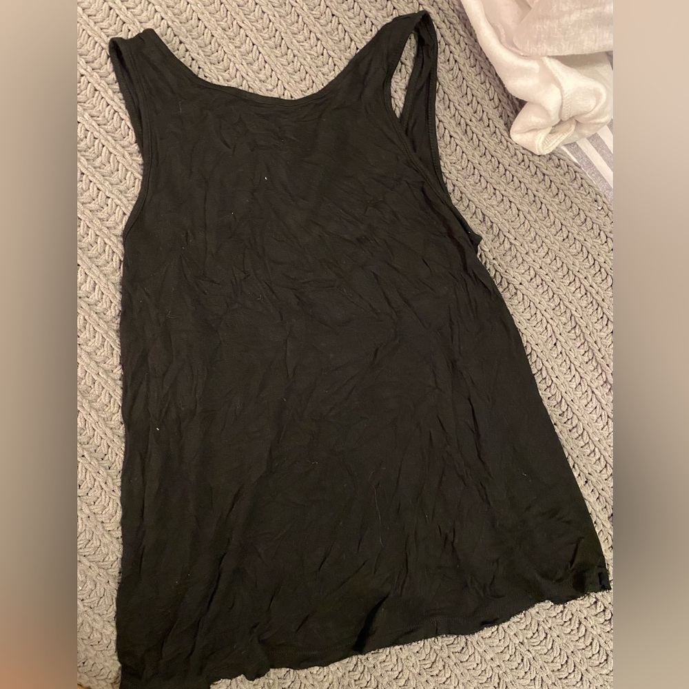 Mossimo black low back tank top